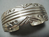 Advanced Detailed Vintage Native American Navajo Sterling Silver Segmented Bracelet-Nativo Arts