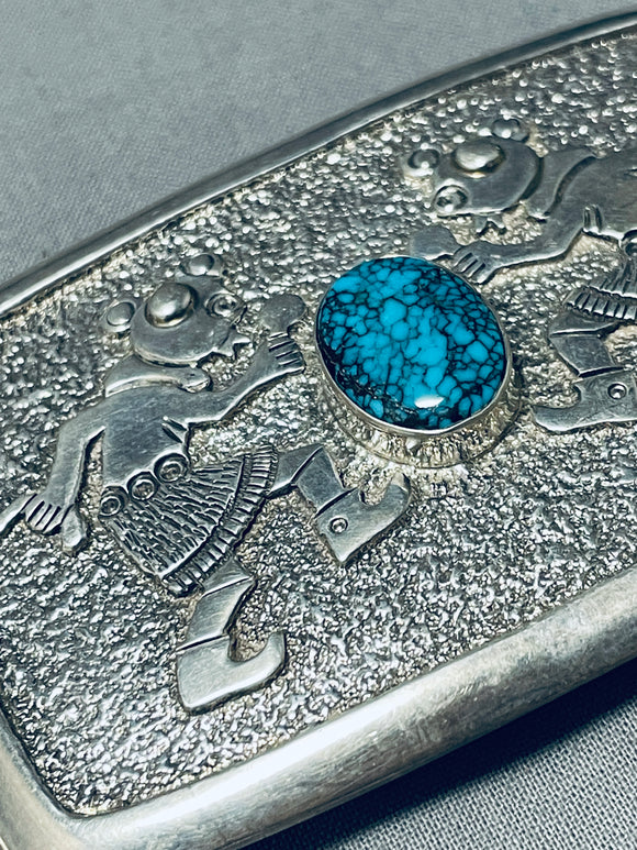 Heavy Dancing Kachian Vintage Native American Navajo Sterling Silver Bracelet-Nativo Arts