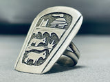 Rare Authentic Vintage Native American Navajo Thomas Singer Sterling Silver Ring-Nativo Arts