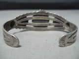High Grade Vintage Native American Navajo Royston Turquoise Sterling Silver Bracelet Old-Nativo Arts