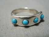 Native American Important Vintage Ben Nighthorse Campbell Sterling Silver Turquoise Ring-Nativo Arts