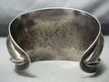 Monster Vintage Native American Navajo Blue Warrior Turquoise Sterling Silver Bracelet Old-Nativo Arts