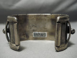 One Of Best Vintage Native American Navajo Turquoise Kachina Sterling Silver Bracelet Old-Nativo Arts