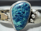 Nel Burbank Variscite Vintage Native American Navajo Sterling Silver Bracelet-Nativo Arts
