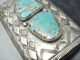 One Of The Best Vintage Native American Navajo Turquoise Sterling Silver Ketoh Bracelet Old-Nativo Arts
