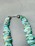 144 Grams Vintage Santo Domingo Royston Turquoise Chunk Huge Necklace-Nativo Arts