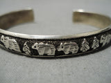 Guaranteed Authentic Vintage Native American Navajo Thomas Singer Sterling Silver Bracelet Old-Nativo Arts