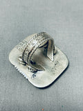 Important Vintage Native American Navajo Ben Begaye (d) Shell Sterling Silver Ring-Nativo Arts