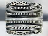 100 Gram Intricate Heavy Vintage Native American Navajo Sterling Silver Bracelet-Nativo Arts
