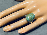 Outstanding Native American Navajo Turquoise Stering Silver Ring Ben Begaye-Nativo Arts