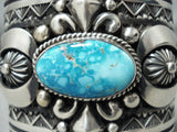 Best Authentic Native American Navajo Albert Jake Turquoise Sterling Silver Bracelet-Nativo Arts