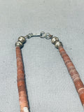 Native American Traditional Vintage Santo Domingo Turquoise Pipestone Sterling Silver Necklace-Nativo Arts