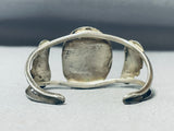 Marvelous Vintage Native American Zuni Mother Of Pearl Sterling Silver Bracelet-Nativo Arts
