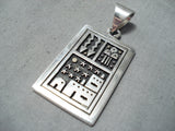 Native American Important Joe Coriz Santo Domingo Sterling Silver 14k Gold Pueblo Pendant-Nativo Arts