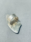 Captivating Native American Navajo Huge Honeybee Sterling Silver Ring-Nativo Arts
