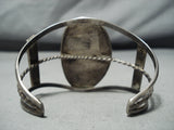 Huge Vintage Native American Navajo #8 Turquoise Sterling Silver Bracelet Old-Nativo Arts
