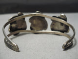 Incredible Vintage Native American Navajo Royston Turquoise Sterling Silver Bracelet Old-Nativo Arts