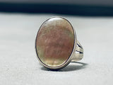 Gorgeous Vintage Native American Navajo Abalone Sterling Silver Ring-Nativo Arts