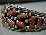 Superlative Vintage Native American Navajo Irene Chiquito Sterling Silver Bracelet Cuff Old-Nativo Arts