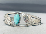 Superior Vintage Native American Navajo Pilot Mountain Turquoise Sterling Silver Bracelet-Nativo Arts