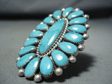 Very Important Alice Quam Vintage Native American Zuni Turquoise Sterling Silver Ring-Nativo Arts