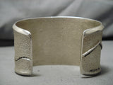 So Heavy!! Vintage Navajo Sterling Silver Native American Bracelet Cuff-Nativo Arts