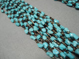 One Of The Finest Native American Navajo Turquoise Heishi Necklace Old-Nativo Arts
