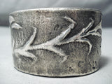 Heavy Corn Plant Native American Sterling Silver Heavy Sturdy Bracelet-Nativo Arts