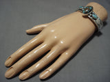 Native American Magnificent Vintage Santo Domingo Royston Turquoise Sterling Silver Bracelet-Nativo Arts