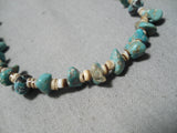 Amazing Vintage Navajo Turquoise Heishi Native American Necklace Old-Nativo Arts