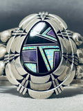 Tommy Lewis Vintage Native American Navajo Opal Sugulite Sterling Silver Bracelet-Nativo Arts
