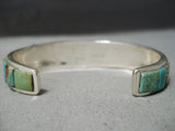 Exquisite Native American Navajo Royston Turquoise Coral Sterling Silver Bracelet-Nativo Arts