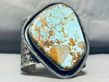 200 Gram Heavy Mens Vintage Native American Navajo Turquoise Sterling Silver Bracelet Cuff-Nativo Arts