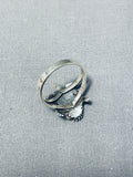 Incredible Symbolic Horny Toad Native American Navajo Sterling Silver Toad Ring-Nativo Arts