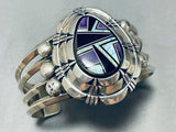 Tommy Lewis Vintage Native American Navajo Opal Sugulite Sterling Silver Bracelet-Nativo Arts