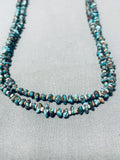 Pliable And Patient Work Vintage Native American Navajo Turquoise Heishi Necklace-Nativo Arts