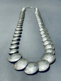 Stunning Vintage Native American Navajo Sterling Silver Necklace-Nativo Arts