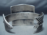 Colossal Cross Navajo Heavy Sterling Silver Native American Bracelet-Nativo Arts