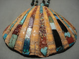 One Of The Biggest Vintage Santo Domingo Native American Turquoise Necklace-Nativo Arts
