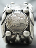 Custom San Felipe Native American Sterling Silver Dime Bracelet-Nativo Arts