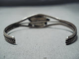 Wonderful Vintage Native American Navajo Sleeping Beauty Turquoise Sterling Silver Bracelet-Nativo Arts