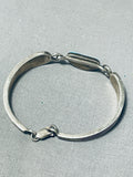 Fantastic Vintage Native American Navajo Kingman Turquoise Sterling Silver Link Bracelet-Nativo Arts