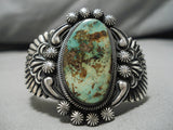 Best Vintage Native American Navajo Leo Martinez Royston Turquoise Sterling Silver Bracelet-Nativo Arts