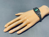 Amazing Vintage Native American Navajo Royston Turquoise Sterling Silver Horseshoe Bracelet-Nativo Arts