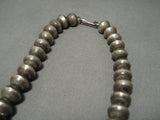 Rare 1930's Vintage Native American Navajo Sterling Silver Squash Blossom Necklace Old-Nativo Arts