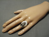 Incredible Navajo Native American Eagle Sterling Silver Native American Ring-Nativo Arts