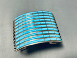 Native American 10 Story Vintage Zuni Turquoise Sterling Silver Bracelet-Nativo Arts