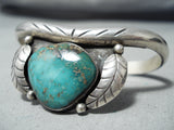 Tremendous Vintage Native American Navajo Royston Turquoise Sterling Silver Bracelet Old-Nativo Arts