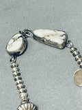 Orville Tsinnie Very Rare Vintage Native American Navajo Hand Tooled Sterling Silver Necklace-Nativo Arts