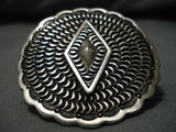 Important Matt Charley Stamp Genius Native American Navajo Sterling Silver Ring-Nativo Arts